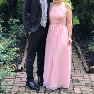 Rose colored Weddington Way bridesmaid dress Diana